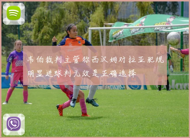 韦伯裁判主管称西汉姆对拉亚犯规明显进球判无效是正确选择